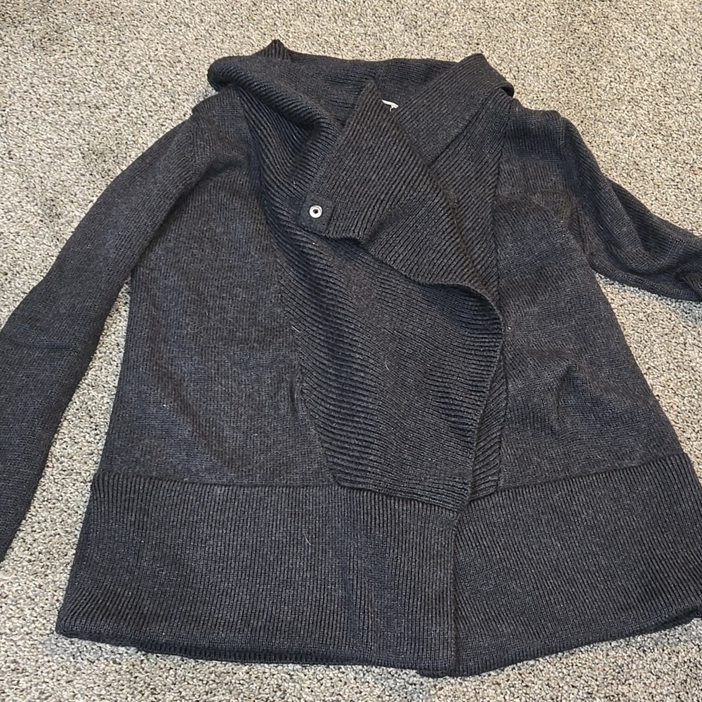 Anthropologie NFPstudio Women 100%Merino Wool Cardigan Open Toe Sweater Sz 2/S